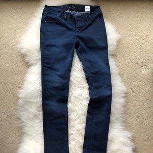 ONLY Jeans Vegan Leather Detail Jeans, sz 28